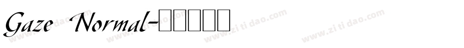 Gaze Normal字体转换